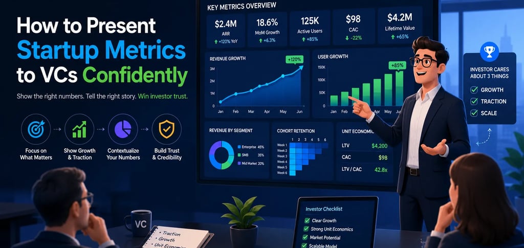 How to Present Startup Metrics to VCs Confidently