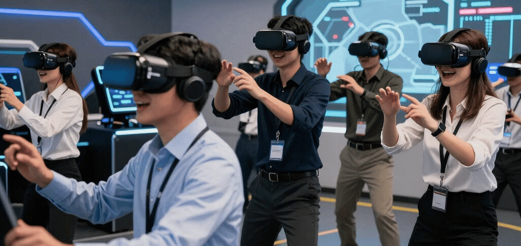 team building VR, réalité virtuelle entreprise, activité immersive collaborateurs, animation VR