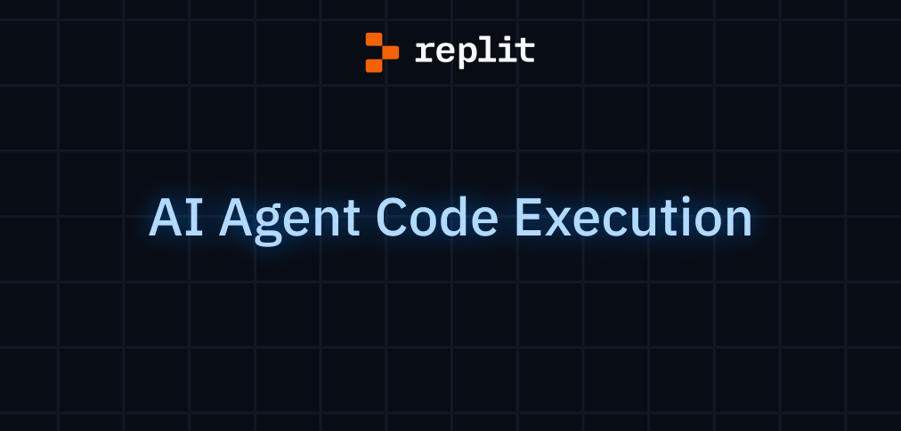 replit ai agent code exection image