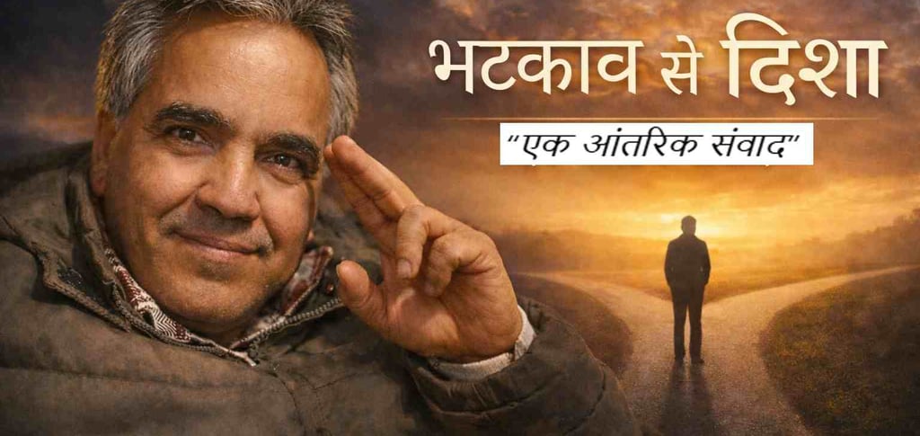 भटकाव से दिशा – संसार से भीतर की ओर जाती चेतना की आध्यात्मिक यात्रा
