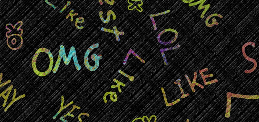 a word wall featuring different words