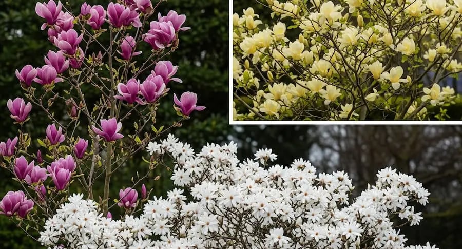Magnolia en primavera plenitud de flor