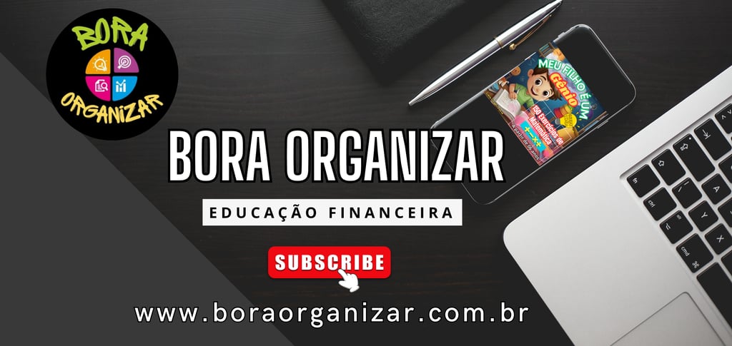 imagem mostra um banner institucional do Blog Bora Organizar
