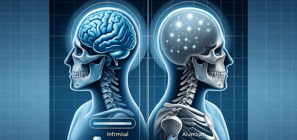 a pair of human and verteal brain scang