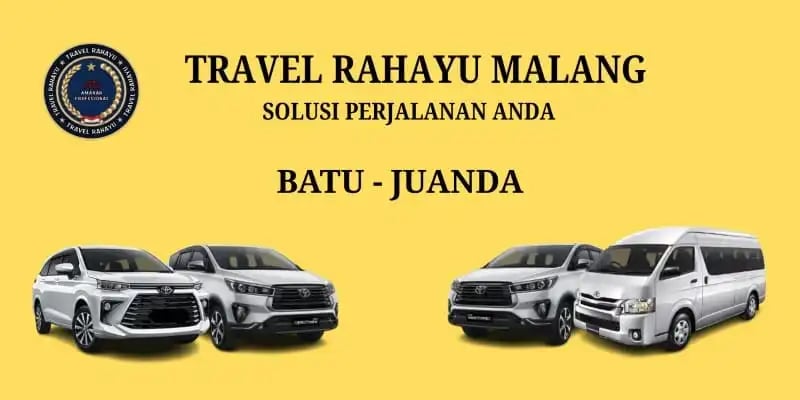 Layanan Travel Rahayu Malang rute Batu ke Juanda dengan mobil modern terbaru