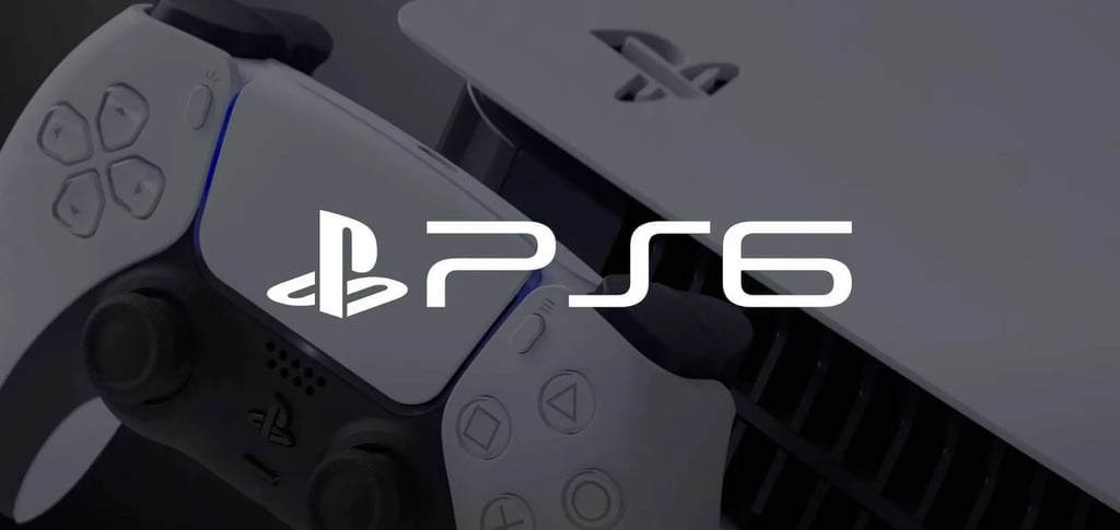 Logotipo de PS6 junto a mando DualSense de nueva generación analizado en el blog técnico de MBTECNIC.