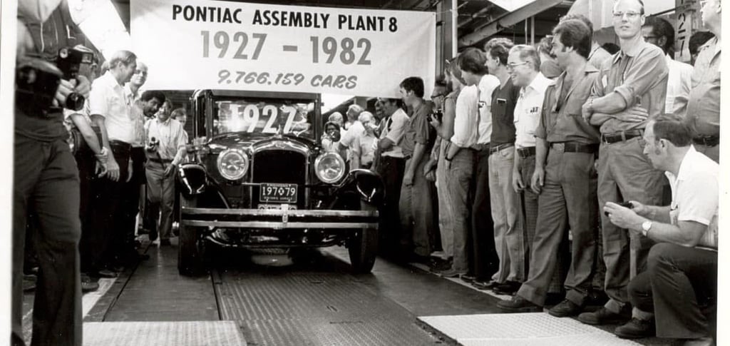 Four Generation Heritage Pontiac Plant 8 and Pontiac Foundry.  Our cars' origin plant.