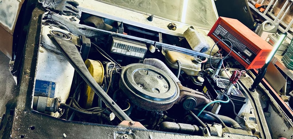 Lancia Beta Spyder Engine Bay