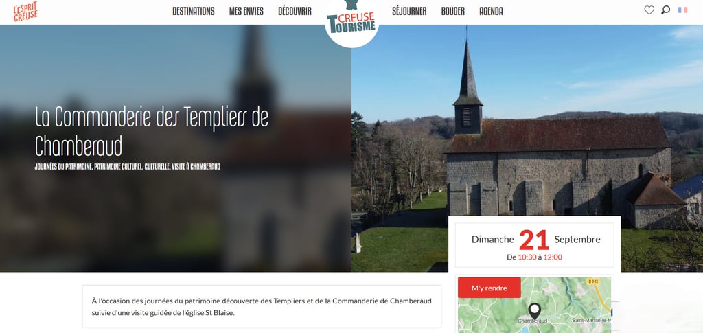 journées patrimoine 2025 Creuse Tourisme