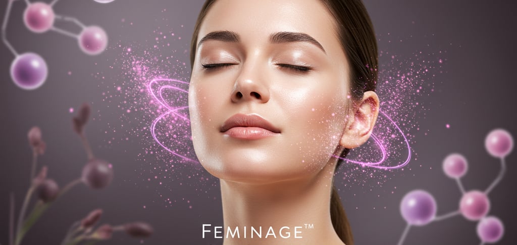 a woman with a pink flower in her face and a pink flower in her eyes