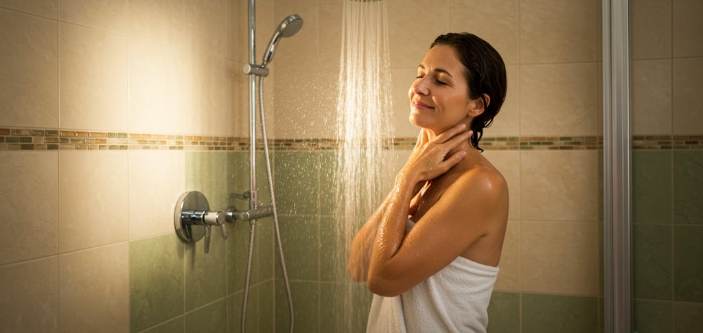 a woman in a towel wrapped in a towel
