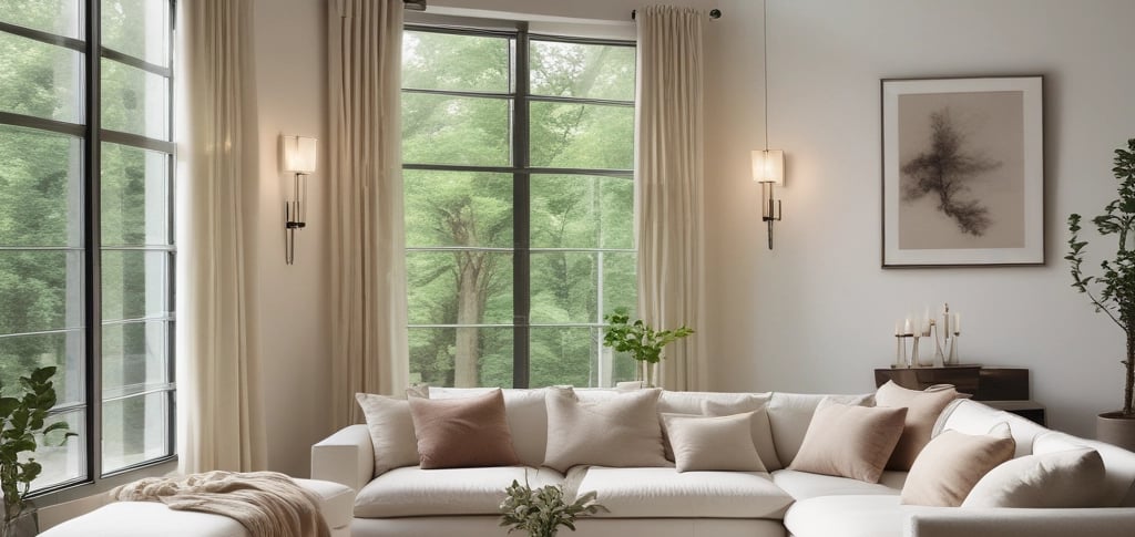 A cozy, sunlit corner of a family home filled with natural cleaning products and green plants.