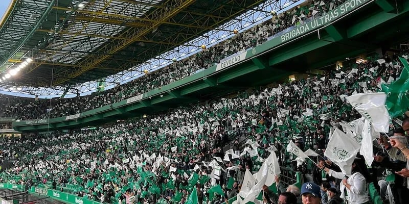 Fans und Spieler beim hitzigen Derby zwischen Sporting CP und Benfica in Lissabon