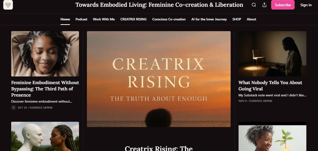 a screen shot of a website page with a picture of a woman in a white