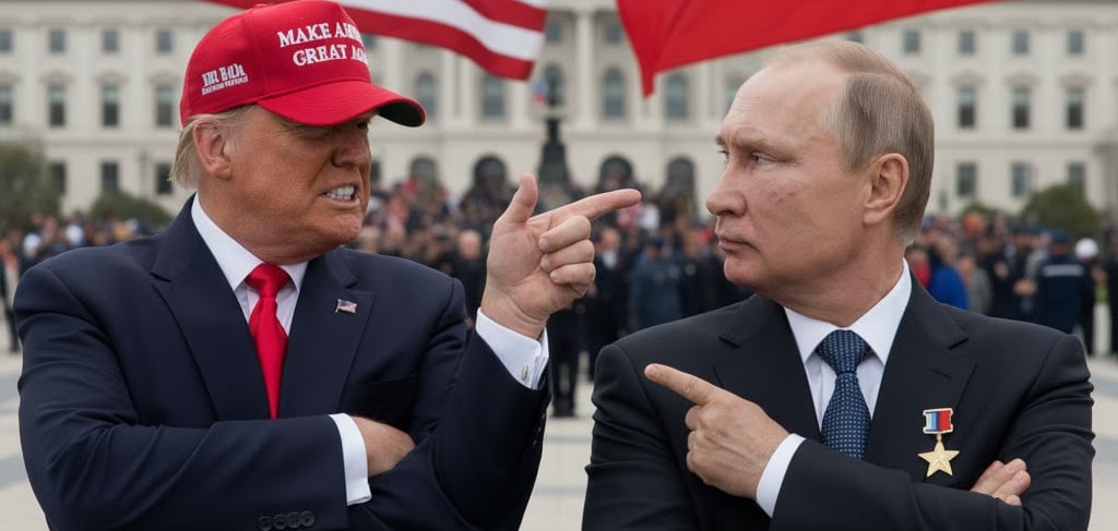 AI generated image of trump and putin