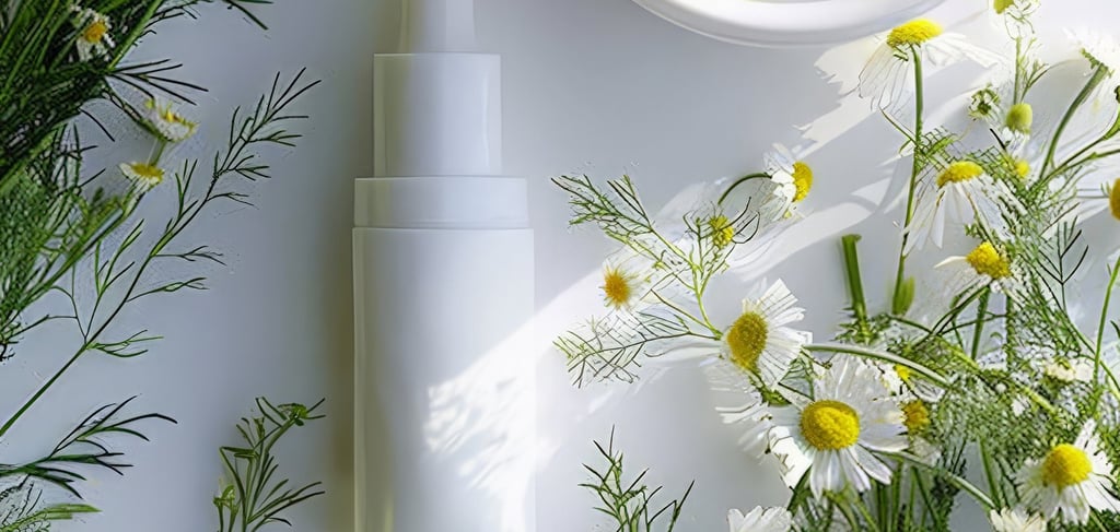 making roman chamomile face toner