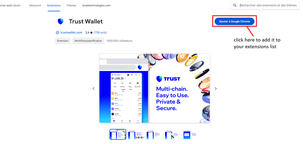 Trust wallet crypto add to chrome