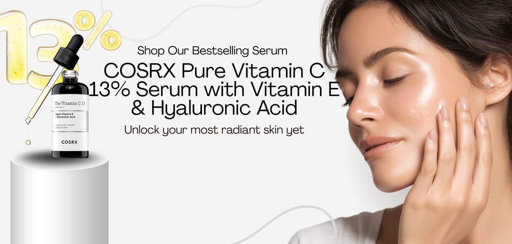 cosrx pure vitamin c 13% serum Skincare essentials for radiant skin and wellness routines in the UK