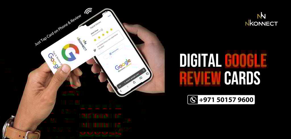 Digital Googel Review Card NFC