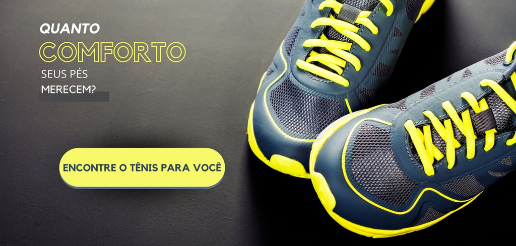 Ideias de banner para tênis - Conforto