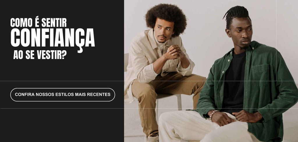 Ideias de banner para roupas - confiança