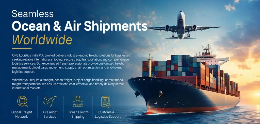 Shipments Worldwide with ONS Logistics India