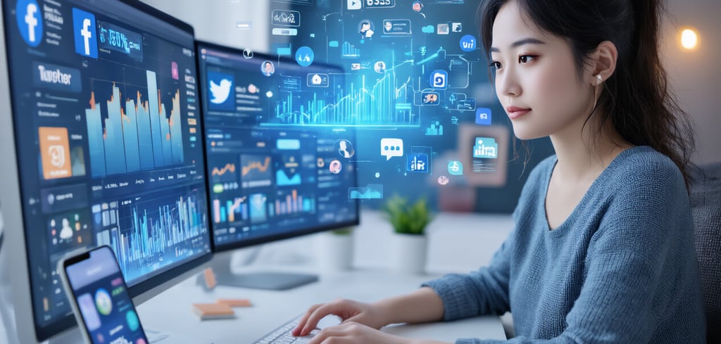 girl working on computers