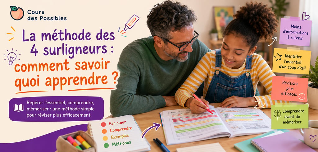 la méthode des 4 surligneurs Cours des possibles