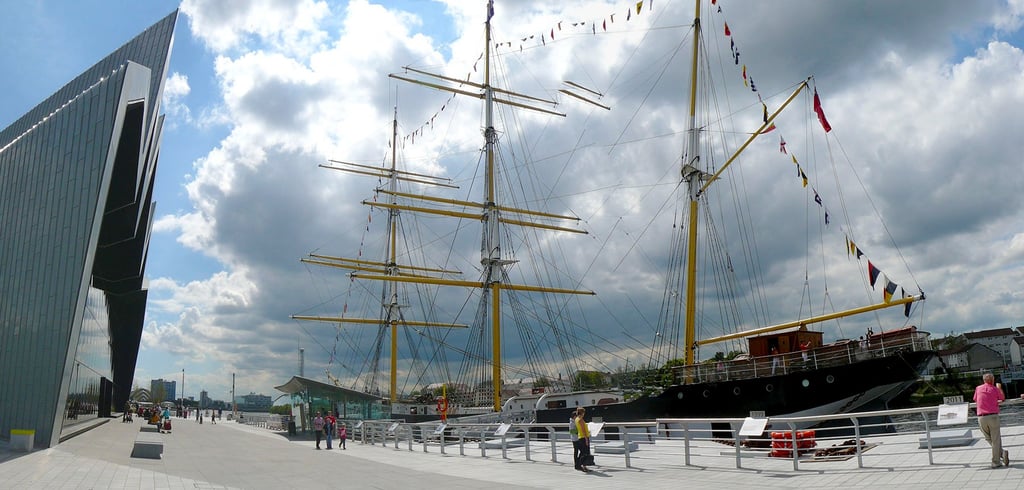 the tall ship Glenlee Riverside Museum River Clyde Glasgow