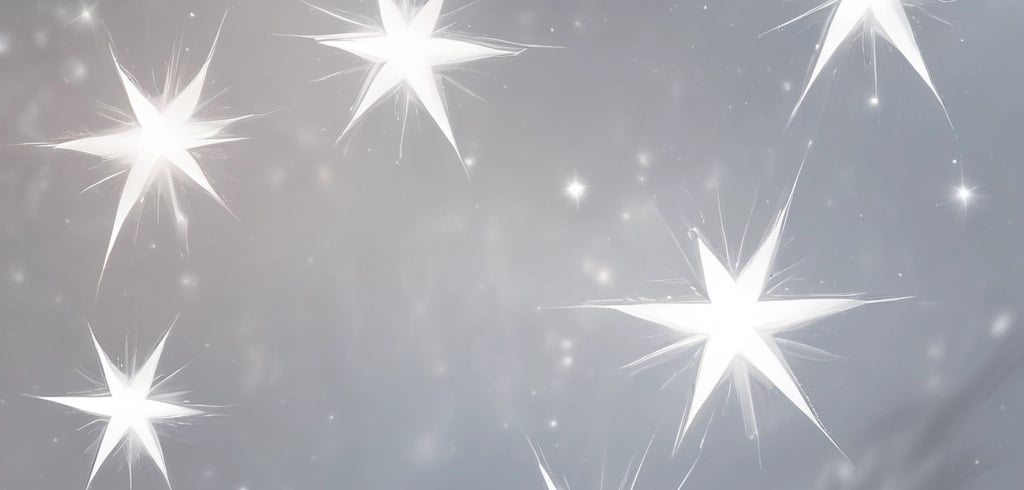 Schitterende sterren op een grijze achtergrond