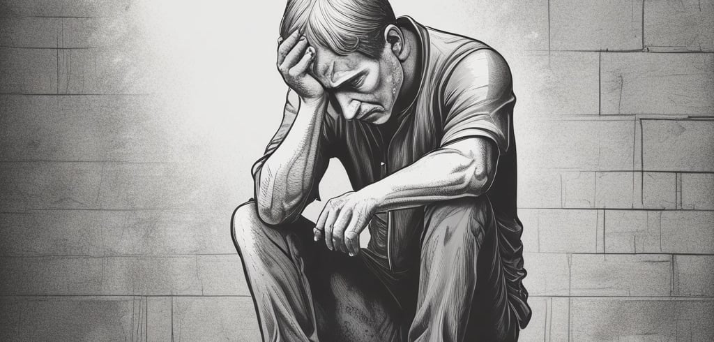 A man sitting on a bench in a gym