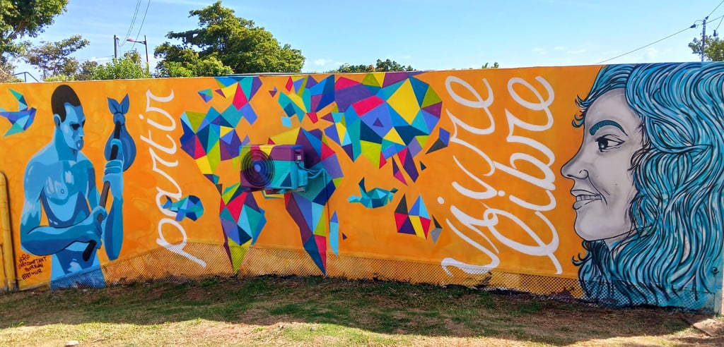 effemur, l'art comptant pour rien, vero roux, fresque, performance, graffiti, 974, réunion