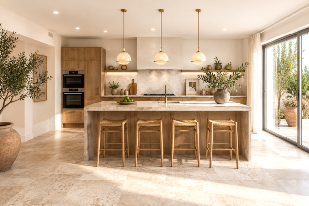 Cuisine moderne rénovée pour valoriser un logement avant une vente