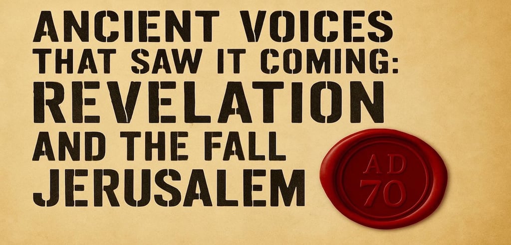 Revelation fulfilled in AD 70—early Christian voices warned of judgment on Jerusalem