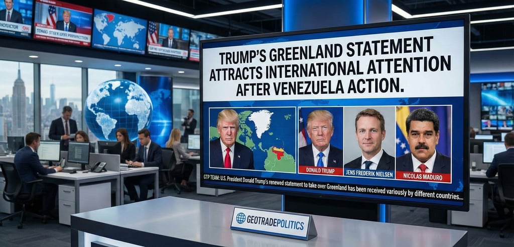 Trump’s Greenland Statement Attracts International Attention after Venezuela Action