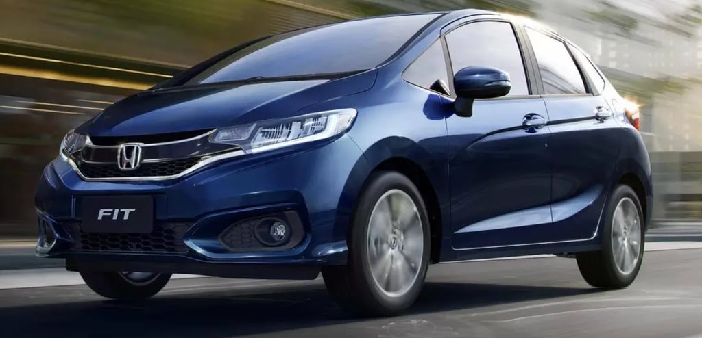 Honda fit azul
