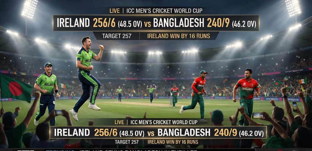 Ireland Cricket Team vs Bangladesh National Cricket Team Match Scorecard – Latest Breakdown