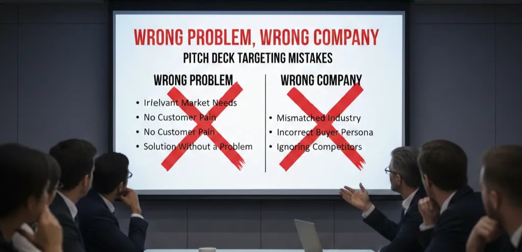 Wrong Problem, Wrong Company: Pitch Deck Targeting Mistakes