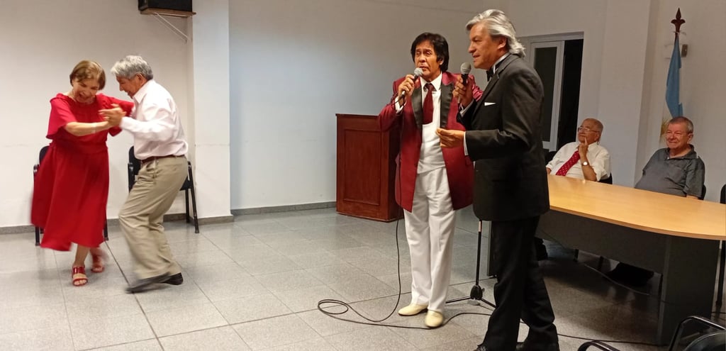 DÍA NACIONAL DEL TANGO. HUGO MORENO, ERNESTO MEDINA, LUIS DURAND, RAMÓN ROMERO, EDUARDO CEBALLOS.