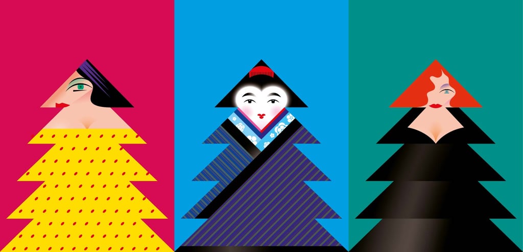 tarjetas de Navidad de Tomo Iida