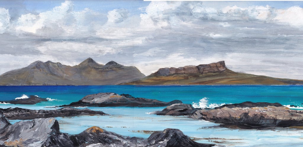 The Small Isles from Ardnamurchan