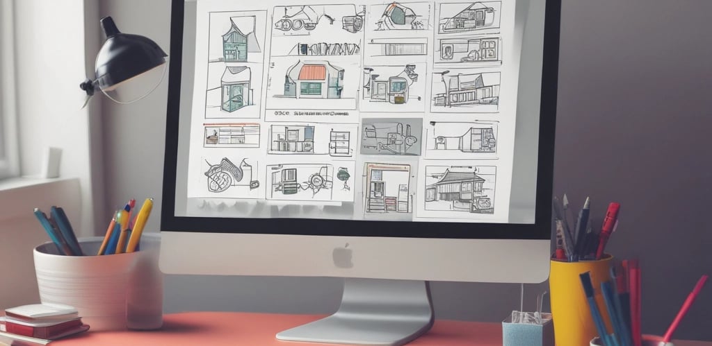 A friendly team of web designers collaborating in a cozy office in Toulouse.