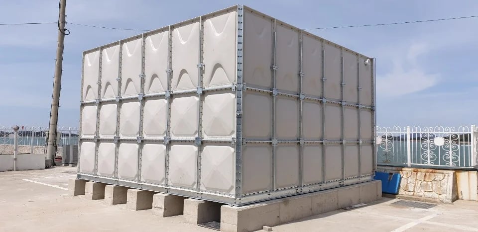 GRP Sectional water tank for commercial use