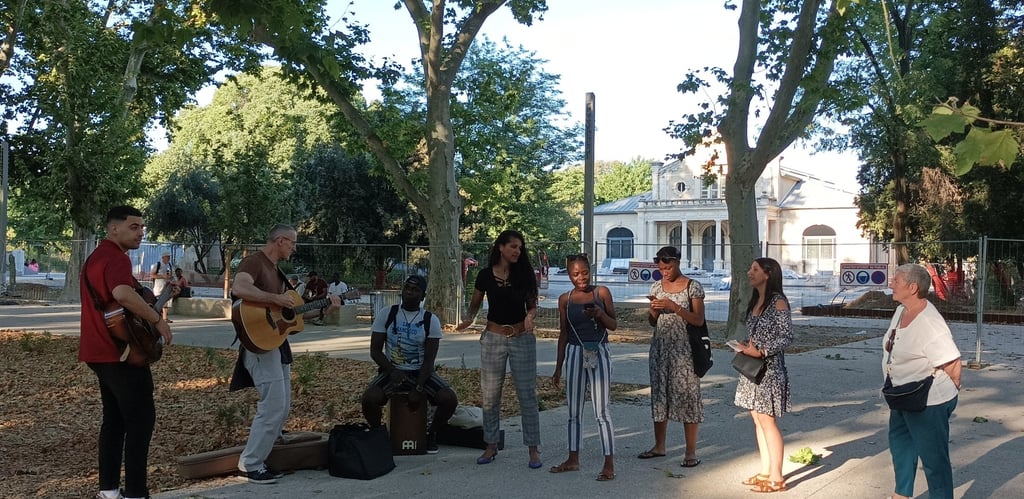 Young singers from a local church.