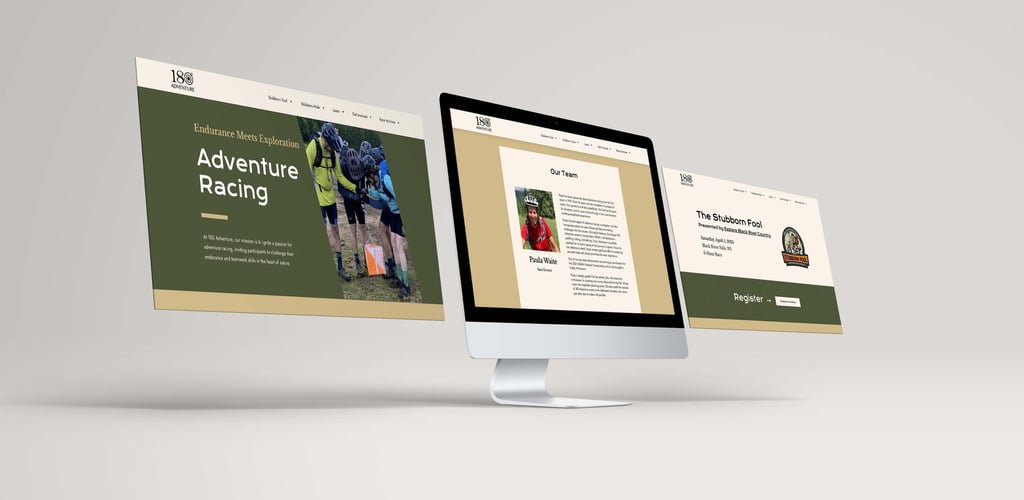 180 adventure website redesign for adventure racing