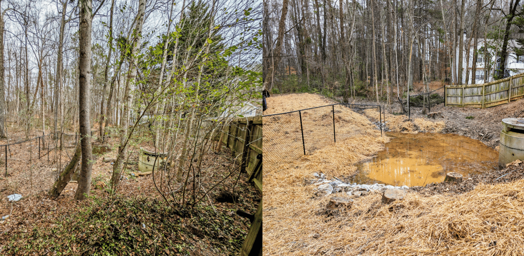 pond restoration in powder springs done by Douglasville detention pond service
