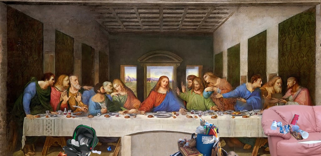 Littered "Last Supper"