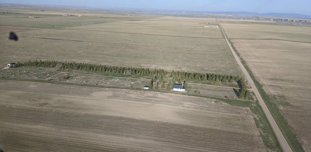 Chugwater Cemetery Arial View
