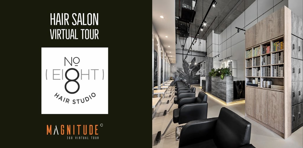 No.8 Hair Studio, Hair Salon, Virtual Tour, 360 virtual tour, renovation