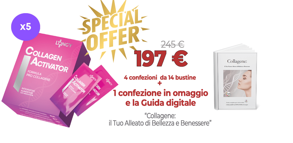 Longy Life Collagen Activator Speciale offerta per più di 2 mesi di trattamento